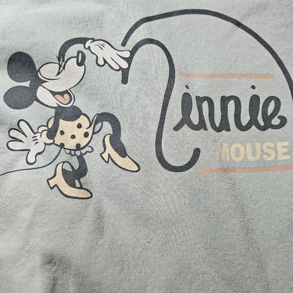 Womens xxl vintage minnie mouse disney green sweater long sleeve top extra large - Picture 3 of 4